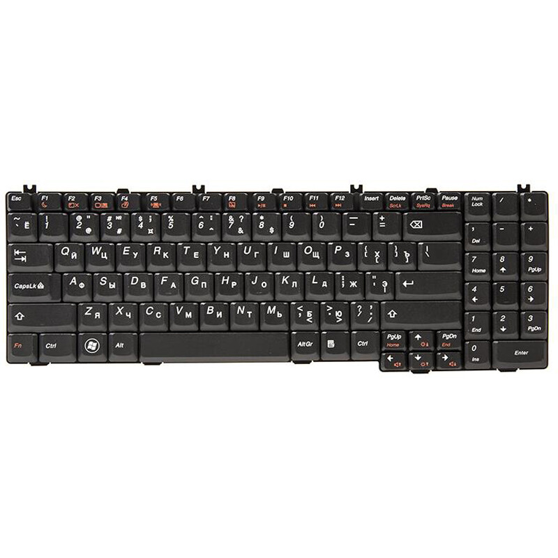 Клавиатура PowerPlant для ноутбука IBM/Lenovo IdeaPad G550, G555 черный, черный фрейм (KB311040)