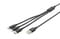 Фото - Кабель Digitus USB -  Lightning/USB Type-C/micro USB (M/M), 1 м, Black (AK-300160-010-S) | click.ua