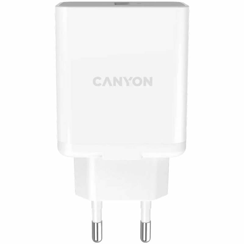 Сетевое зарядное устройство Canyon H-24 (1USBх3A) QC3.0 White (CNE-CHA24W)