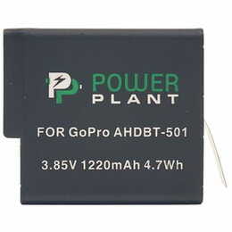 Аккумулятор PowerPlant для GoPro AHDBT-501 1220mAh (CB970124)