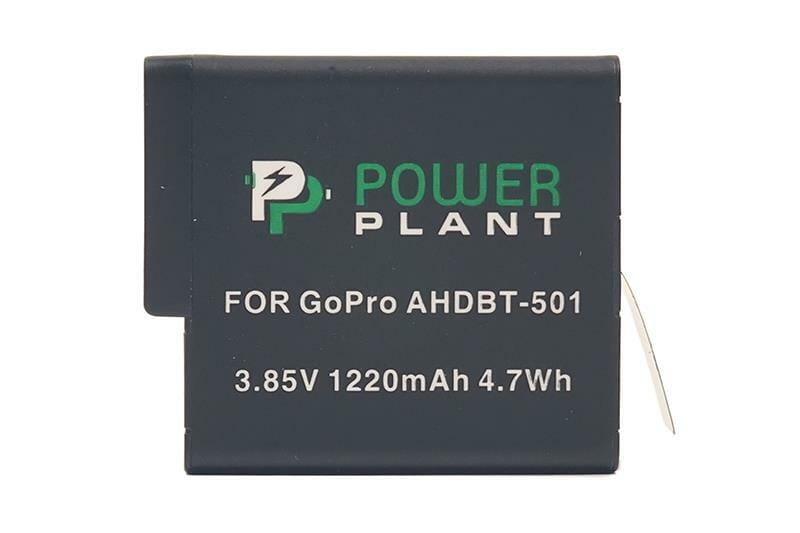 Акумулятор PowerPlant для GoPro AHDBT-501 1220mAh (CB970124)