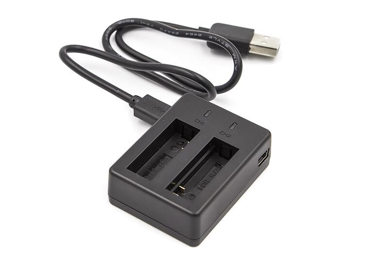 Сетевое зарядное устройство PowerPlant SJCAM SJ7B для двух аккумуляторов (CH980147)