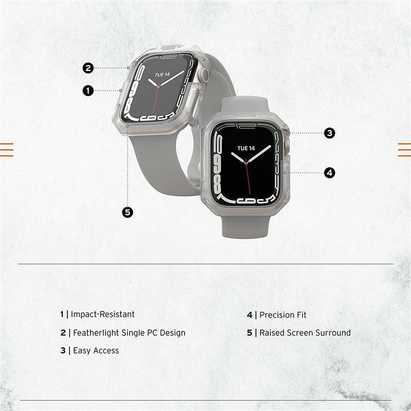 Чохол Urban Armor Gear Scout Watch Case для Apple Watch 41mm Frosted Ice (1A4001110202)