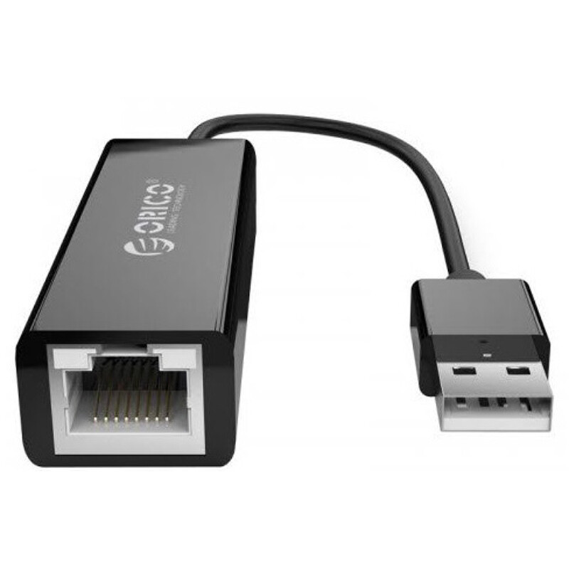 Сетевой адаптер Orico (CA911431) UTJ-U3-BK-BP USB 3.0 - Gigabit Ethernet, черный