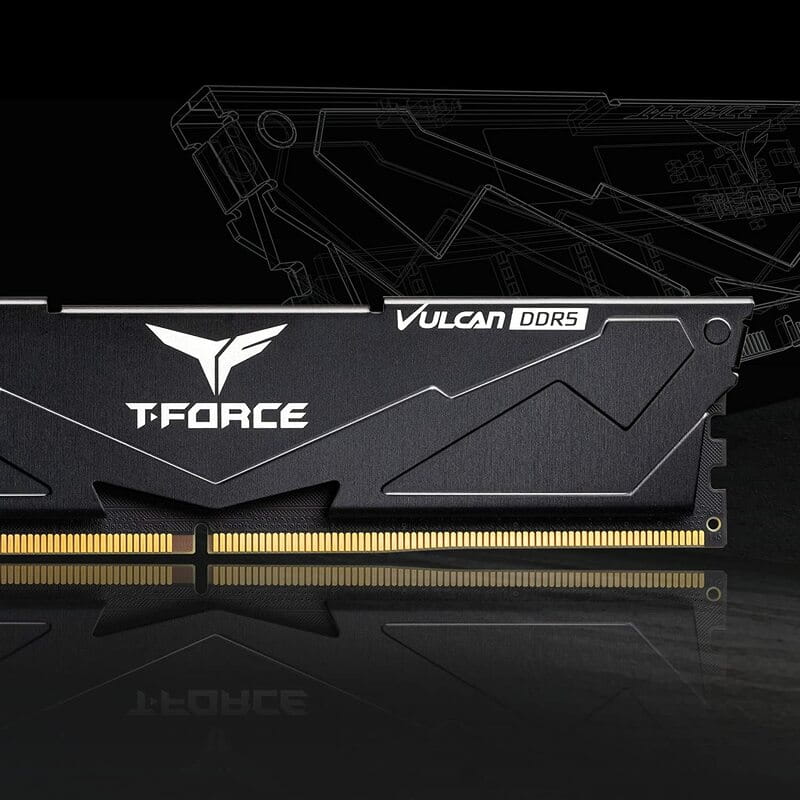 Модуль пам`ятi DDR5 2x16GB/6000 Team T-Force Vulcan Black (FLBD532G6000HC38GDC01)