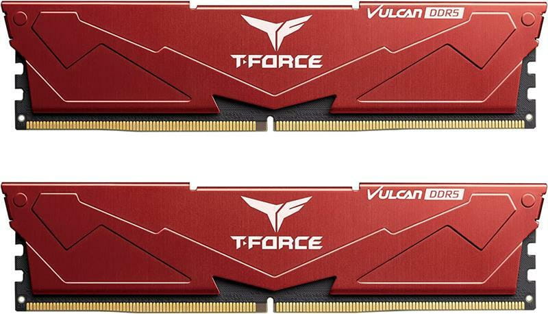 Модуль памяти DDR5 2x16GB/6000 Team T-Force Vulcan Red (FLRD532G6000HC38GDC01)