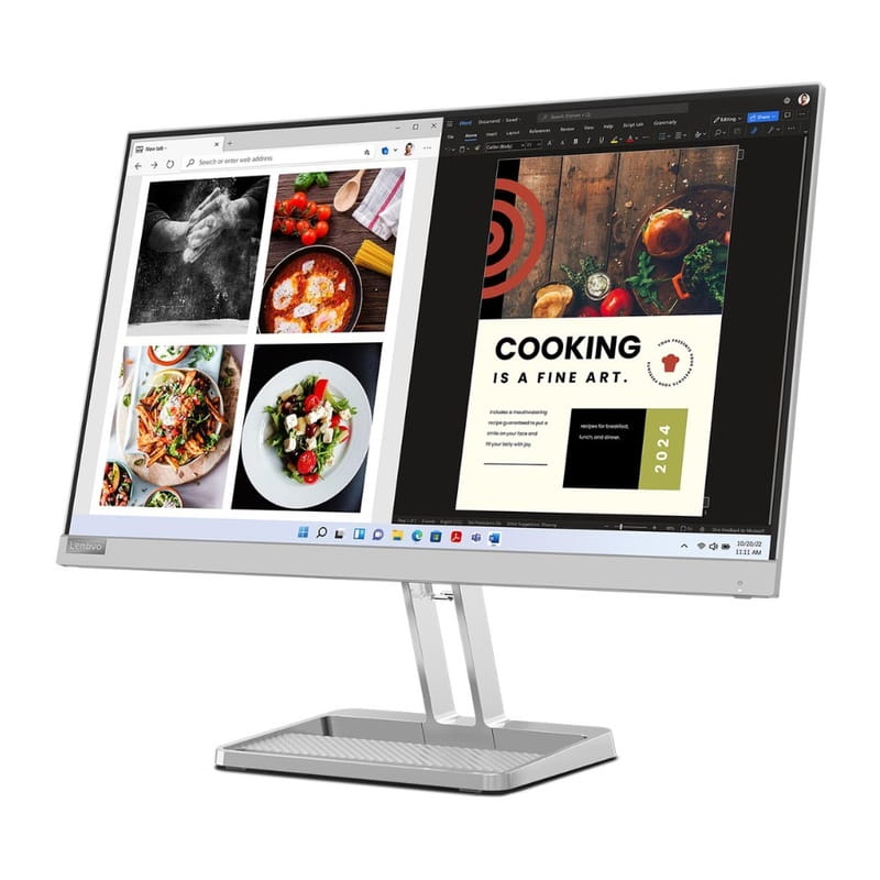 Монiтор Lenovo 23.8" L24i-40 (67A8KAC3UA) IPS Grey