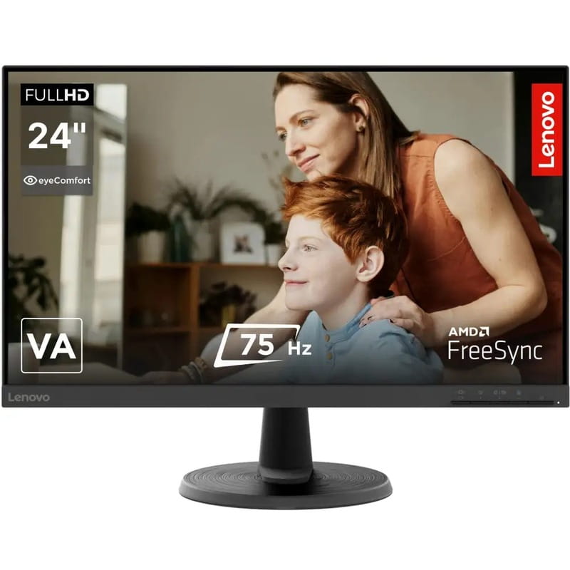 Монитор Lenovo 23.8" D24-40 (67A2KAC6UA) VA Black