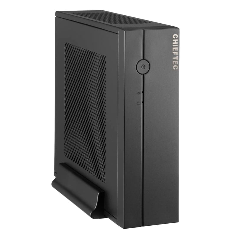 Корпус CHIEFTEC Compact IX-01B,без БП,SLIM FF, desktop/tower mITX