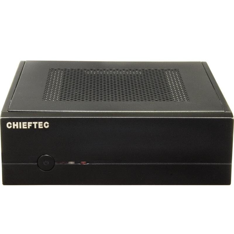 Корпус CHIEFTEC Compact IX-01B,без БП,SLIM FF, desktop/tower mITX
