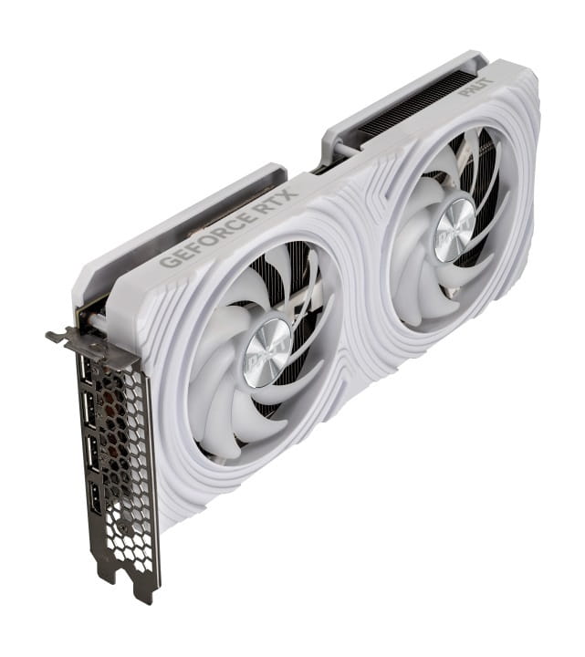 Видеокарта GF RTX 4070 12GB GDDR6 White OC Palit (NE64070S19K9-1048L)