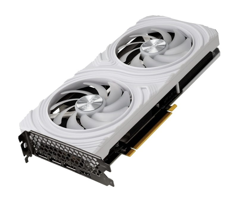 Видеокарта GF RTX 4070 12GB GDDR6 White OC Palit (NE64070S19K9-1048L)