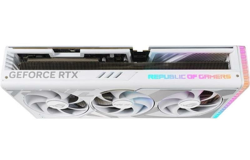 Видеокарта GF RTX 4080 Super 16GB GDDR6X Strix Gaming OC White Asus (ROG-STRIX-RTX4080S-O16G-WHITE)