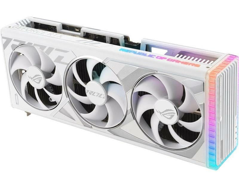 Видеокарта GF RTX 4080 Super 16GB GDDR6X Strix Gaming OC White Asus (ROG-STRIX-RTX4080S-O16G-WHITE)