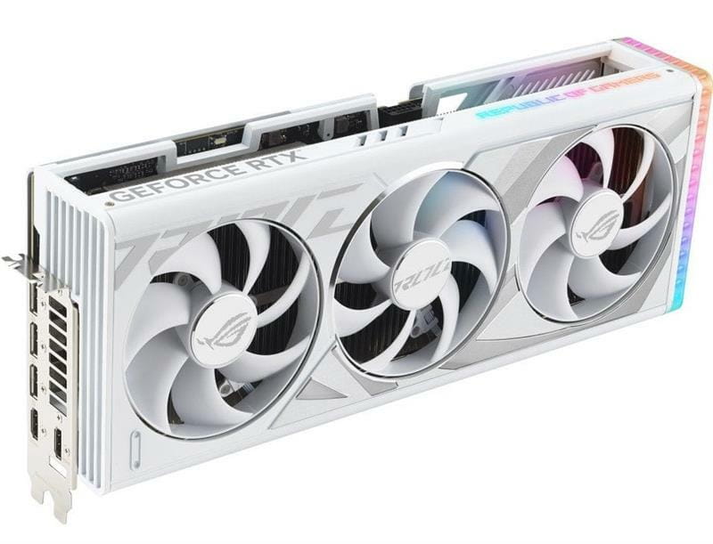 Видеокарта GF RTX 4080 Super 16GB GDDR6X Strix Gaming OC White Asus (ROG-STRIX-RTX4080S-O16G-WHITE)