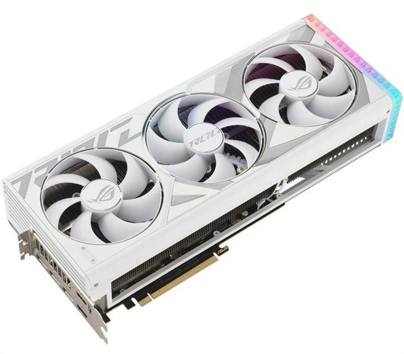 Видеокарта GF RTX 4080 Super 16GB GDDR6X Strix Gaming OC White Asus (ROG-STRIX-RTX4080S-O16G-WHITE)