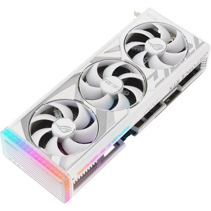 Видеокарта GF RTX 4080 Super 16GB GDDR6X Strix Gaming OC White Asus (ROG-STRIX-RTX4080S-O16G-WHITE)