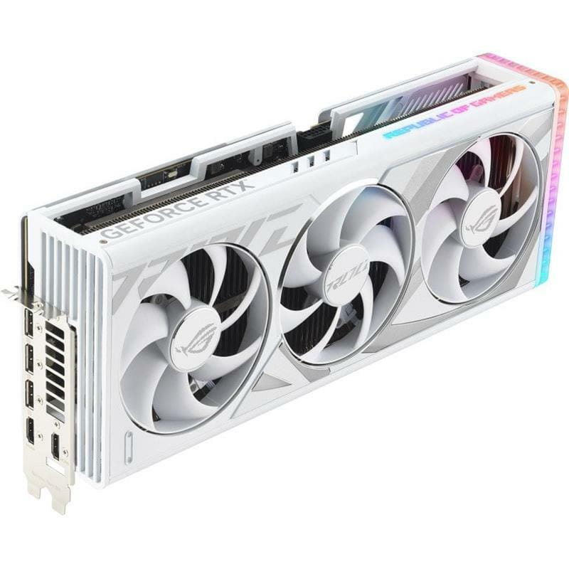 Відеокарта GF RTX 4080 Super 16GB GDDR6X ROG Strix Gaming OC White Asus (ROG-STRIX-RTX4080S-O16G-WHITE)