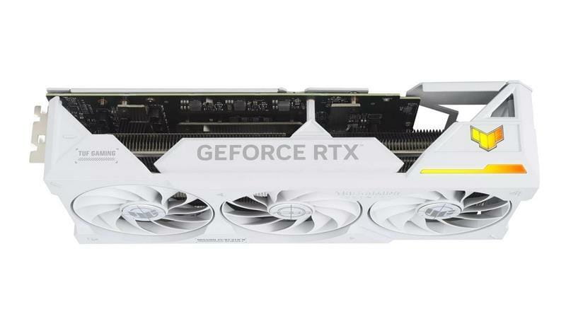 Відеокарта GF RTX 4070 Ti Super 16GB GDDR6X TUF Gaming BTF White Asus (TUF-RTX4070TIS-16G-BTF-WHITE)