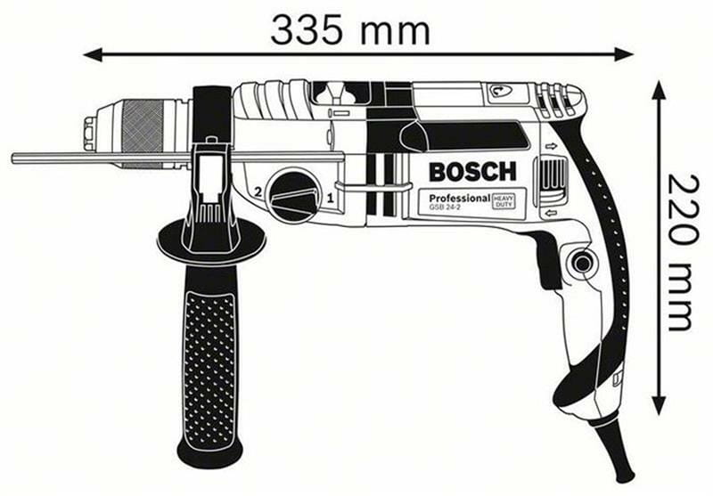 Электродрель Bosch GSB 24-2 БЗП (060119C801)