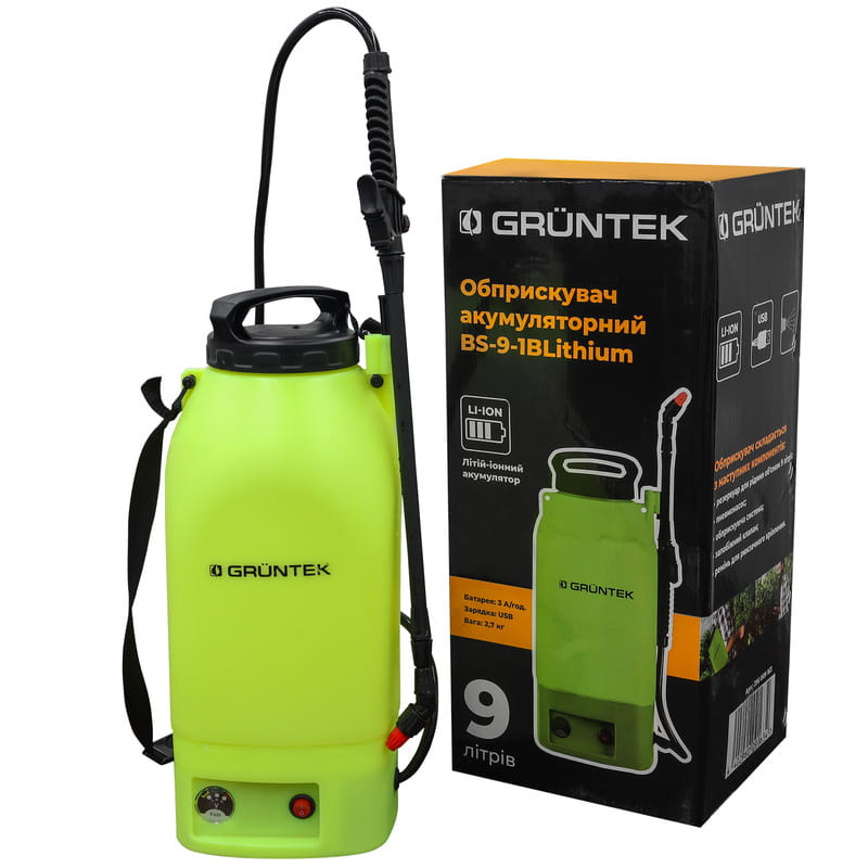 Опрыскиватель Gruntek BS-9-3B Lithium (296009163)