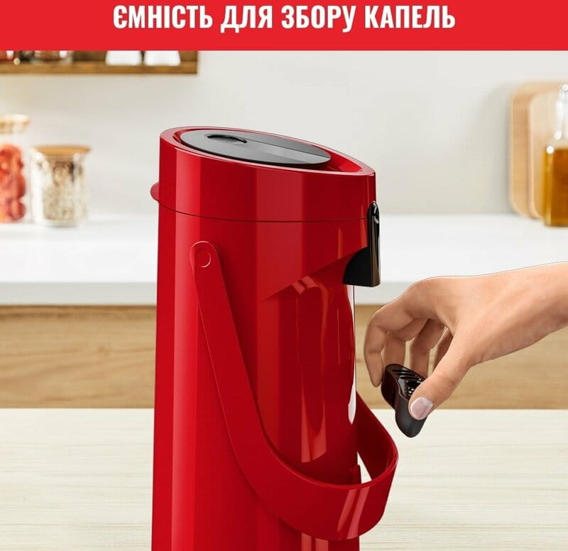 Термос Tefal Ponza Pump 1.9 л Red (K3140314)