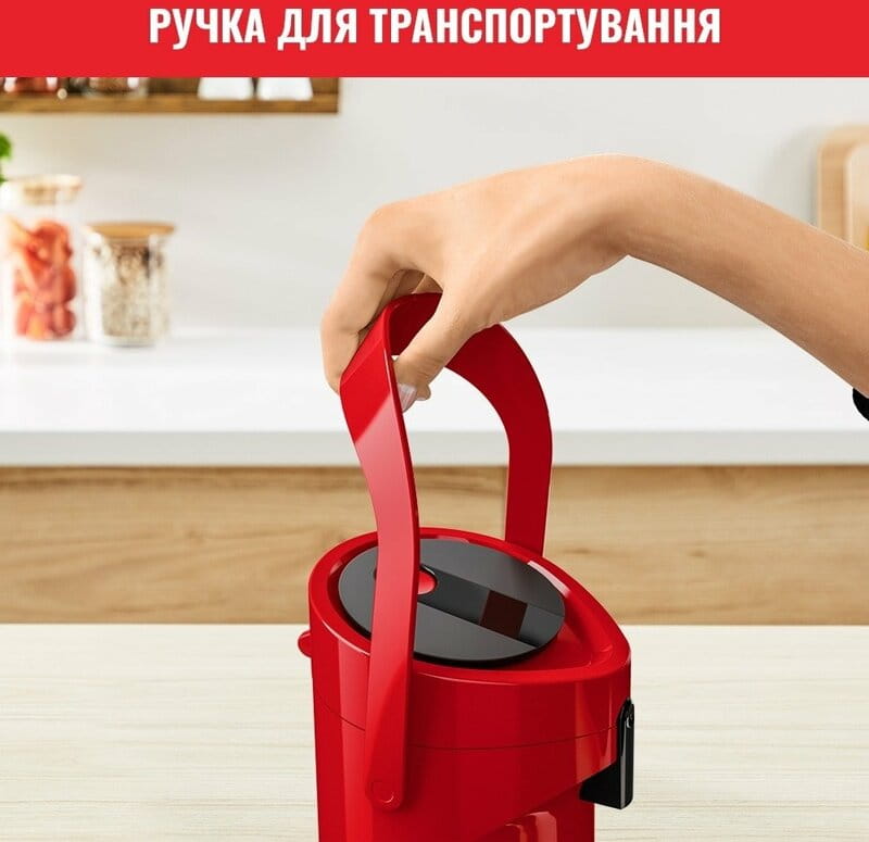 Термос Tefal Ponza Pump 1.9 л Red (K3140314)