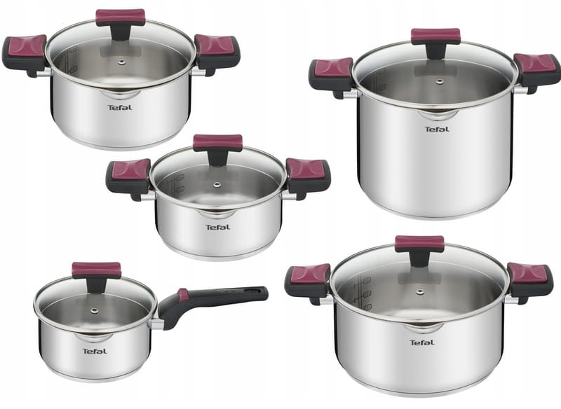 Набір посуду Tefal Cook&Clip 10 предметів (G723SA74)