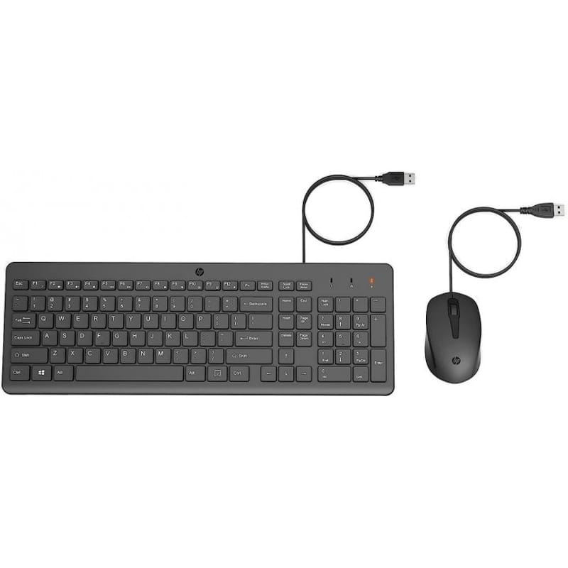 Комплект (клавіатура, миша) HP 150 USB EN Black (240J7AA)