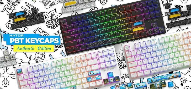 Набор кейкапов Hator PBT Keycaps Authentic Edition Fighting Cats (HTS-705)