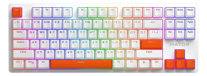 Набор кейкапов Hator PBT Keycaps Autograph Edition Orange (HTS-712)