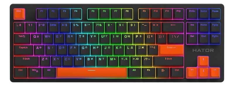 Набор кейкапов Hator PBT Keycaps Autograph Edition Orange (HTS-712)