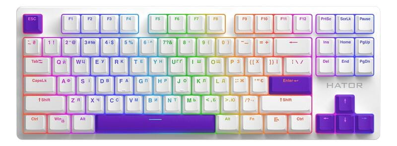 Набор кейкапов Hator PBT Keycaps Autograph Edition Vivid Lilac (HTS-716)