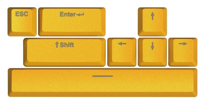 Набор кейкапов Hator PBT Keycaps Autograph Edition Sunny Yellow (HTS-715)