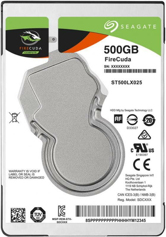 Накопичувач HDD 2.5" SATA  500GB Seagate FireCuda 5400rpm 128MB (ST500LX025)