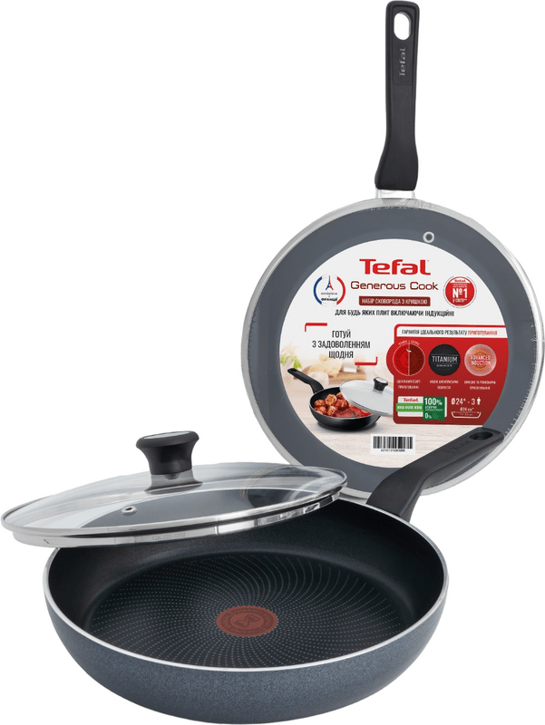 Сковорода з кришкою Tefal Generous Cook 24 см (C2770453_SET)