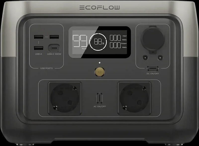 Зарядная станция EcoFlow River 2 Max, 512Wh, 500W, LiFePO4_EU