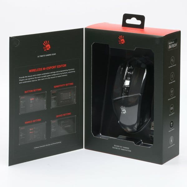 Мышь беспроводная A4Tech Bloody R36 Ultra Stone Black