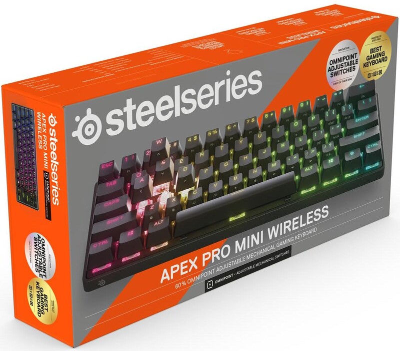 Клавиатура беспроводная SteelSeries Apex Pro Mini Wireless Black (64842)