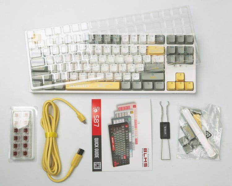 Клавиатура S87 Bloody Energy White