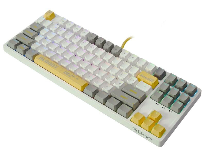 Клавиатура S87 Bloody Energy White
