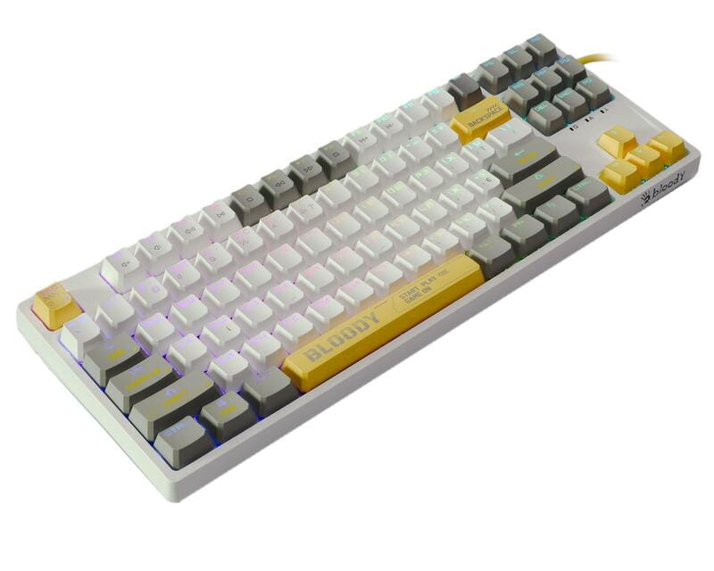 Клавиатура S87 Bloody Energy White