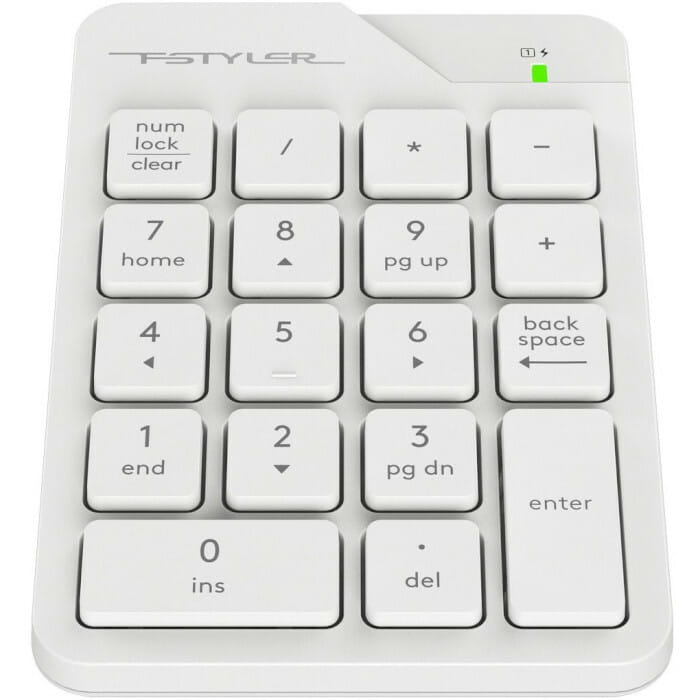 Клавиатура цифровая A4Tech Fstyler FGK21C White