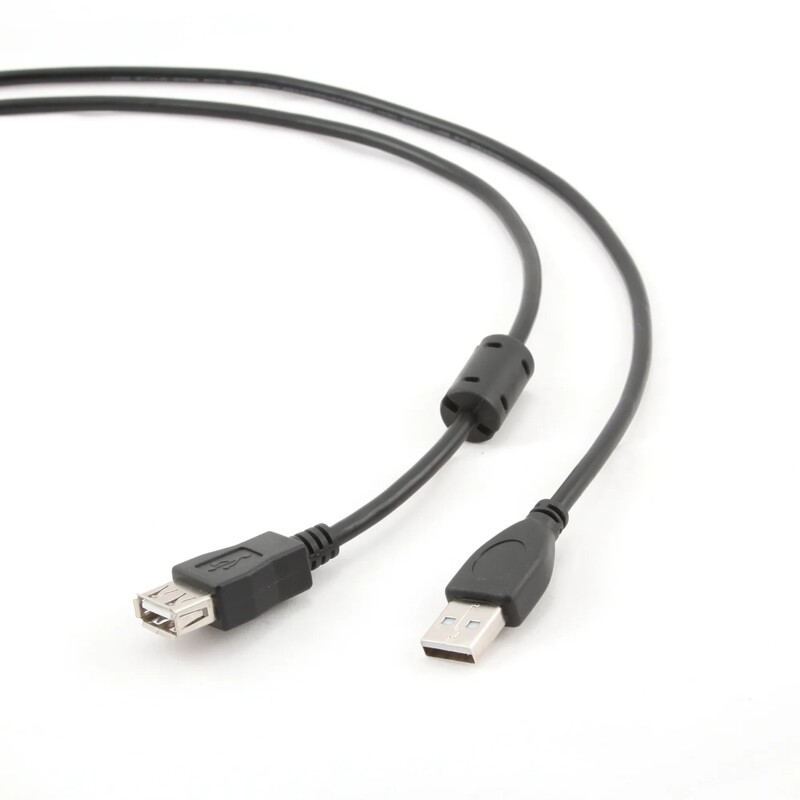 Кабель Cablexpert CCF-USB2-AMAF-6 удлинитель USB 2.0 AM/AF 1,8 м, ферритовый фильтр