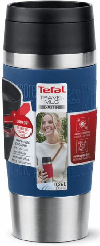 Термочашка Tefal Travel Mug Classic 360 мл Blue (N2020310)