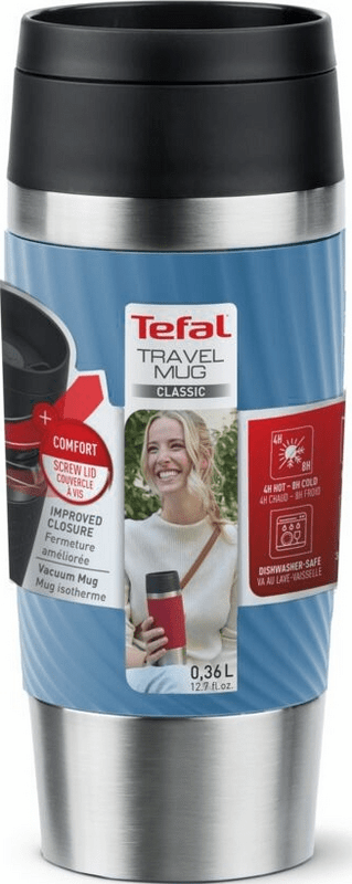 Термочашка Tefal Travel Mug Classic Twist 360 мл Blue (N2024510)