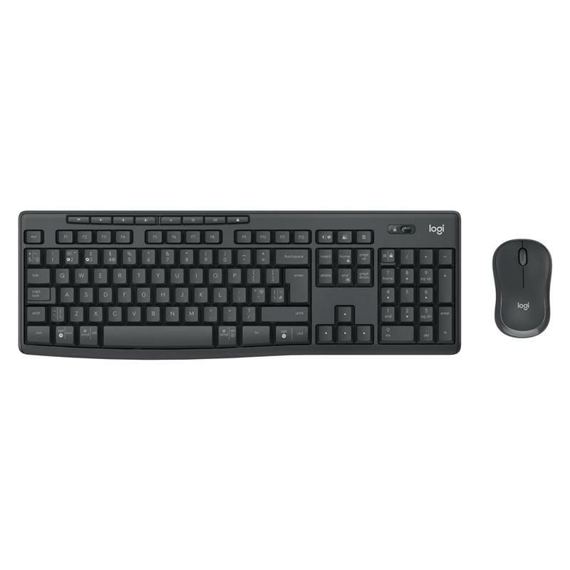 Комплект (клавіатура, миша) бездротовий Logitech MK370 Graphite (920-012077)