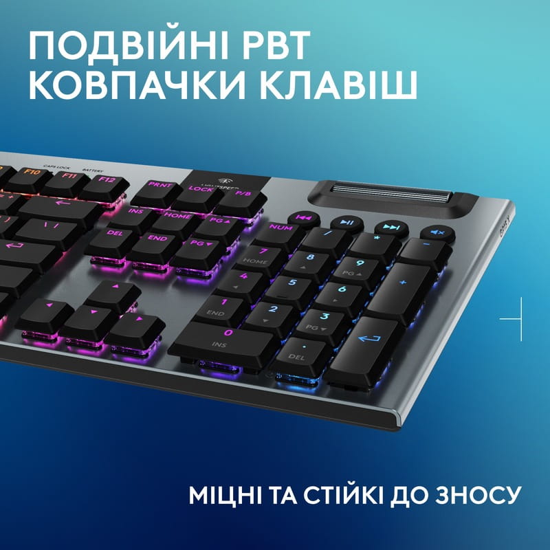 Клавиатура беспроводная Logitech G915 X Lightspeed Wireless Linear Black (920-012698)