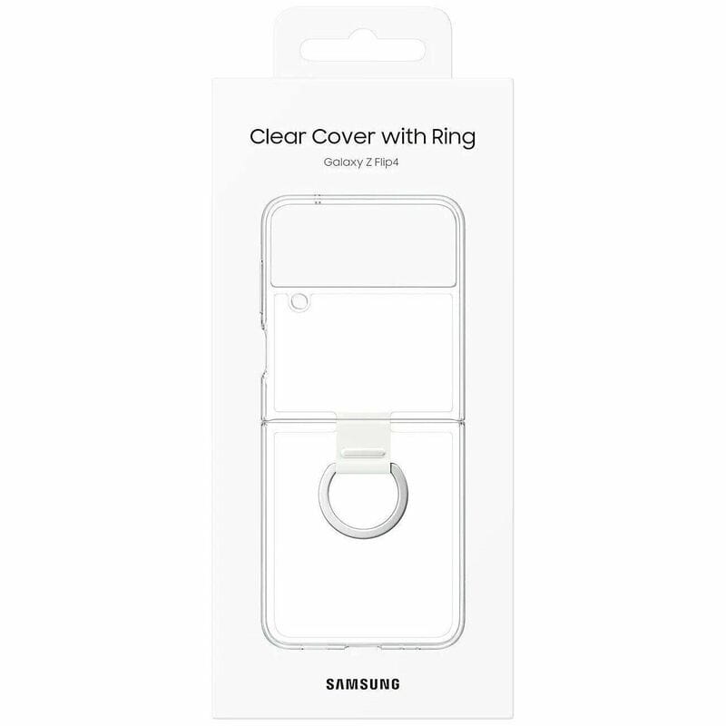 Чехол-накладка Samsung Clear Cover with Ring для Samsung Galaxy Flip 4 SM-F721 Transparent (EF-OF721CTEGUA)