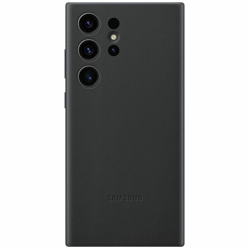 Чeхол-накладка Samsung Leather Cover для Samsung Galaxy S23 Ultra SM-S918 Black (EF-VS918LBEGRU)